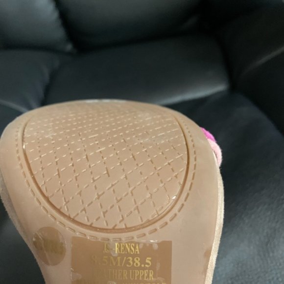 Jessica Simpson Pink Suede Cage Sandals Size 8.5 New - Picture 8 of 8